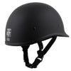 Milwaukee Helmets MPH9750DOT Dot Approved Matte Black 'Polo' Half Motorcycle Face Motorcycle Half Motorcycle Helmet for Men and Women Biker