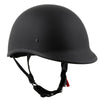 Milwaukee Helmets MPH9750DOT Dot Approved Matte Black 'Polo' Half Motorcycle Face Motorcycle Half Motorcycle Helmet for Men and Women  Biker