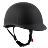 Milwaukee Helmets MPH9750DOT Dot Approved Matte Black 'Polo' Half Motorcycle Face Motorcycle Half Motorcycle Helmet for Men and Women Biker
