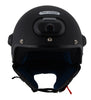 Milwaukee Performance Helmets MPH9802DOT 'Vision' Matte Black 3/4 Open Face Helmet with HD Camera and Bluetooth System