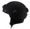 Milwaukee Performance Helmets MPH9802DOT 'Vision' Matte Black 3/4 Open Face Helmet with HD Camera and Bluetooth System