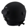 Milwaukee Performance Helmets MPH9802DOT 'Vision' Matte Black 3/4 Open Face Helmet with HD Camera and Bluetooth System