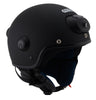 Milwaukee Performance Helmets MPH9802DOT 'Vision' Matte Black 3/4 Open Face Helmet with HD Camera and Bluetooth System