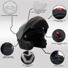 Milwaukee Performance Helmets MPH9803DOT 'Ionized' Matte Black Advanced Modular Motorcycle Helmet with Drop Down Visor