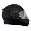 Milwaukee Performance Helmets MPH9803DOT 'Ionized' Matte Black Advanced Modular Motorcycle Helmet with Drop Down Visor