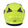 Milwaukee Helmets MPH9809DOT 'Ionized' Neon Yellow Advanced Motorcycle Modular Helmet for Men and Women Biker w/ Drop Down Visor