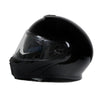 Milwaukee Helmets MPH9813DOT Gloss Black 'Menace' Advanced Motorcycle Modular Helmet for Men and Women Biker w/ Drop Down Visor