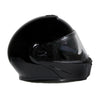 Milwaukee Helmets MPH9813DOT Gloss Black 'Menace' Advanced Motorcycle Modular Helmet for Men and Women Biker w/ Drop Down Visor