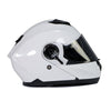 Milwaukee Helmets MPH9816DOT 'Breeze' White Advanced Motorcycle Modular Helmet for Men and Women Biker w/ Drop Down Visor