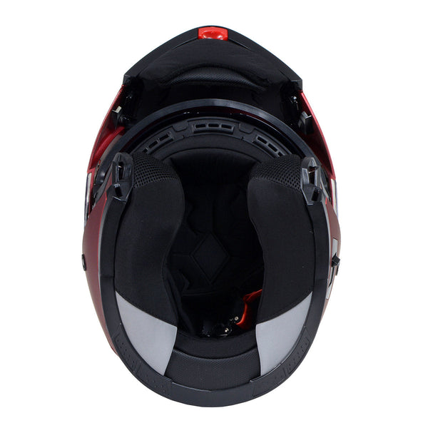 Milwaukee Helmets MPH9817DOT 'Breeze' Red Advanced Motorcycle