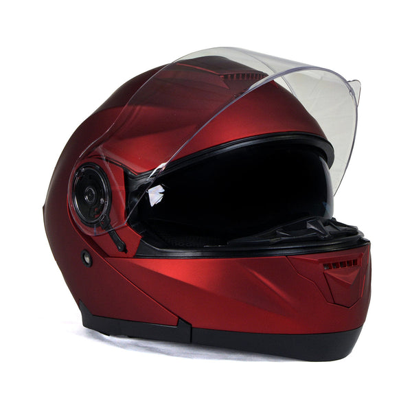 Milwaukee Helmets MPH9817DOT 'Breeze' Red Advanced Motorcycle Milwaukee Helmets MPH9817DOT 'Breeze' Red Advanced Motorcycle