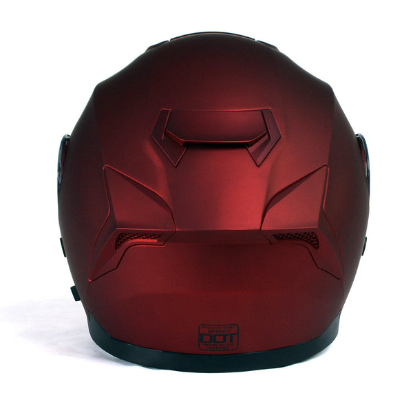 Milwaukee Helmets MPH9817DOT 'Breeze' Red Advanced Motorcycle