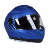 Milwaukee Helmets MPH9818DOT 'Breeze' Blue Advanced Motorcycle Modular Helmet for Men and Women Biker w/ Drop Down Visor