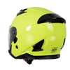 Milwaukee Helmets MPH9823DOT 'Shift' Open Face 3/4 Neon Yellow Helmet for Men and Women Biker with Drop Down Tinted Visor