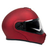 Milwaukee Helmets MPH9827DOT 'Cypher' Flat Red Advanced Motorcycle Modular Helmet w/ Drop Down Visor