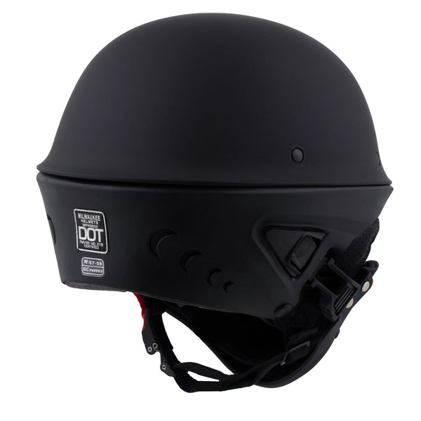 Milwaukee Helmets MPH9830DOT 'Rascal' 3/4 Open Face Flat Black 2