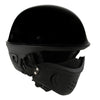 Milwaukee Helmets MPH9831DOT 'Rascal' 3/4 Open Face Gloss Black 2 in 1 Motorcycle Helmet for Men and Women Biker