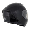 Milwaukee Helmets MPH9836DOT 'Sweeper' Gloss Black Advanced Motorcycle Modular Helmet for Men and Women Biker w/ Drop Down Visor