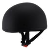 Milwaukee Performance Helmets MPH9850N Novelty 'Air Stream' Matte Black Half Helmet with Drop Down Tinted Visor