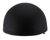 Milwaukee Performance Helmets MPH9850N Novelty 'Air Stream' Matte Black Half Helmet with Drop Down Tinted Visor