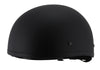 Milwaukee Performance Helmets MPH9850N Novelty 'Air Stream' Matte Black Half Helmet with Drop Down Tinted Visor