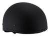 Milwaukee Performance Helmets MPH9850N Novelty 'Air Stream' Matte Black Half Helmet with Drop Down Tinted Visor