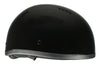 Milwaukee Performance Helmets MPH9851N Novelty 'Classic' Glossy Black Half Helmet with Drop Down Visor