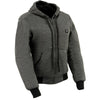 Nexgen Heat NXL2713SET Women 'Heated' Front Zipper Grey Hoodie Jacket for Outdoor Activities w/ Battery Pack