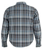 Milwaukee Leather MPM1626 Men's Plaid Flannel Biker Shirt with CE Approved Armor - Reinforced w/ Aramid Fiber