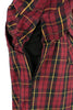 Milwaukee Leather MPM1632 Men's Plaid Flannel Biker Shirt with CE Approved Armor - Reinforced w/ Aramid Fiber