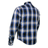 Milwaukee Leather MPM1650 Men's Plaid Flannel Biker Shirt with CE Approved Armor - Reinforced w/ Aramid Fiber