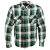 Milwaukee Leather MPM1651 Men's Plaid Flannel Biker Shirt with CE Approved Armor - Reinforced w/ Aramid Fiber