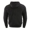 Milwaukee Leather MPM1788 Men's Black CE Approved Armored Riding Hoodie with Aramid by DuPont Fibers