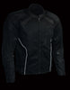 Milwaukee Leather MPM1793 Black Armored Mesh Motorcycle Jacket for Men - All Season Biker Jacket