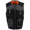 Milwaukee Leather MPM3310 Men's 'Super Utility' Black Leather and Canvas Multi-Pocket Vest