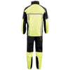 Milwaukee Leather MPM9510 Men's Black and Neon Green Motorcycle Water Resistant Rain Suit w/ Hi-Vis Reflective Tape