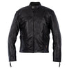 Milwaukee Motorcycle Clothing Company MV5020 Men's Black Motorcycle Leather Jacket with Scotter Collar