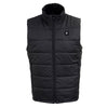 Nexgen Heat Men's NXM3301SET Puffer Black Heated Vest, Heated Winter Vest for Outdoor Activities w/ Battery