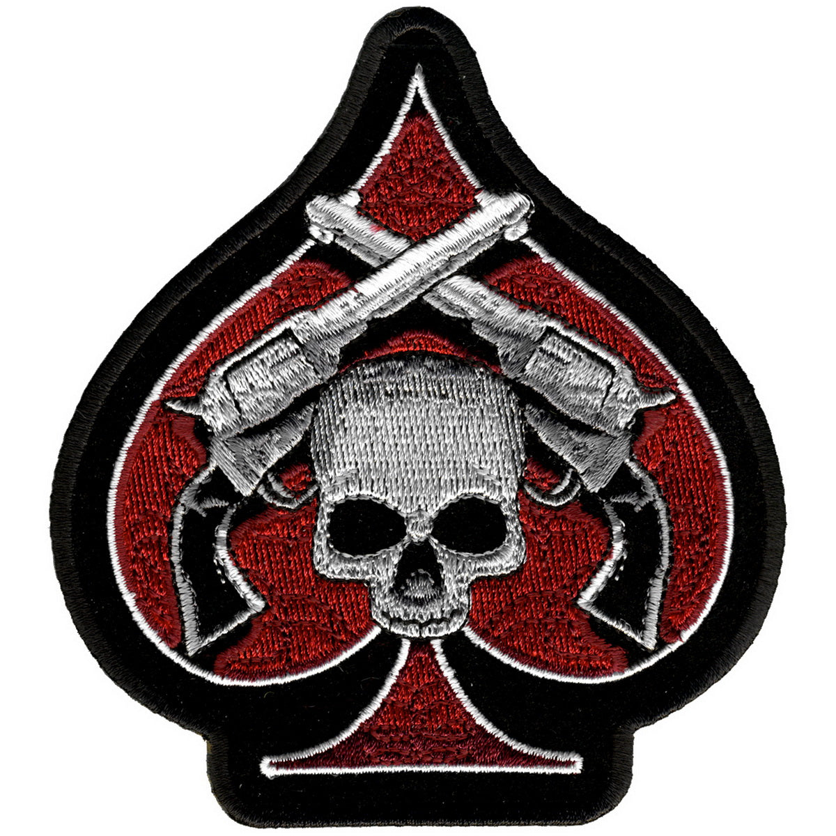 Hot Leathers PPA1870 Skulls and Pistols Patch 4"x 4"