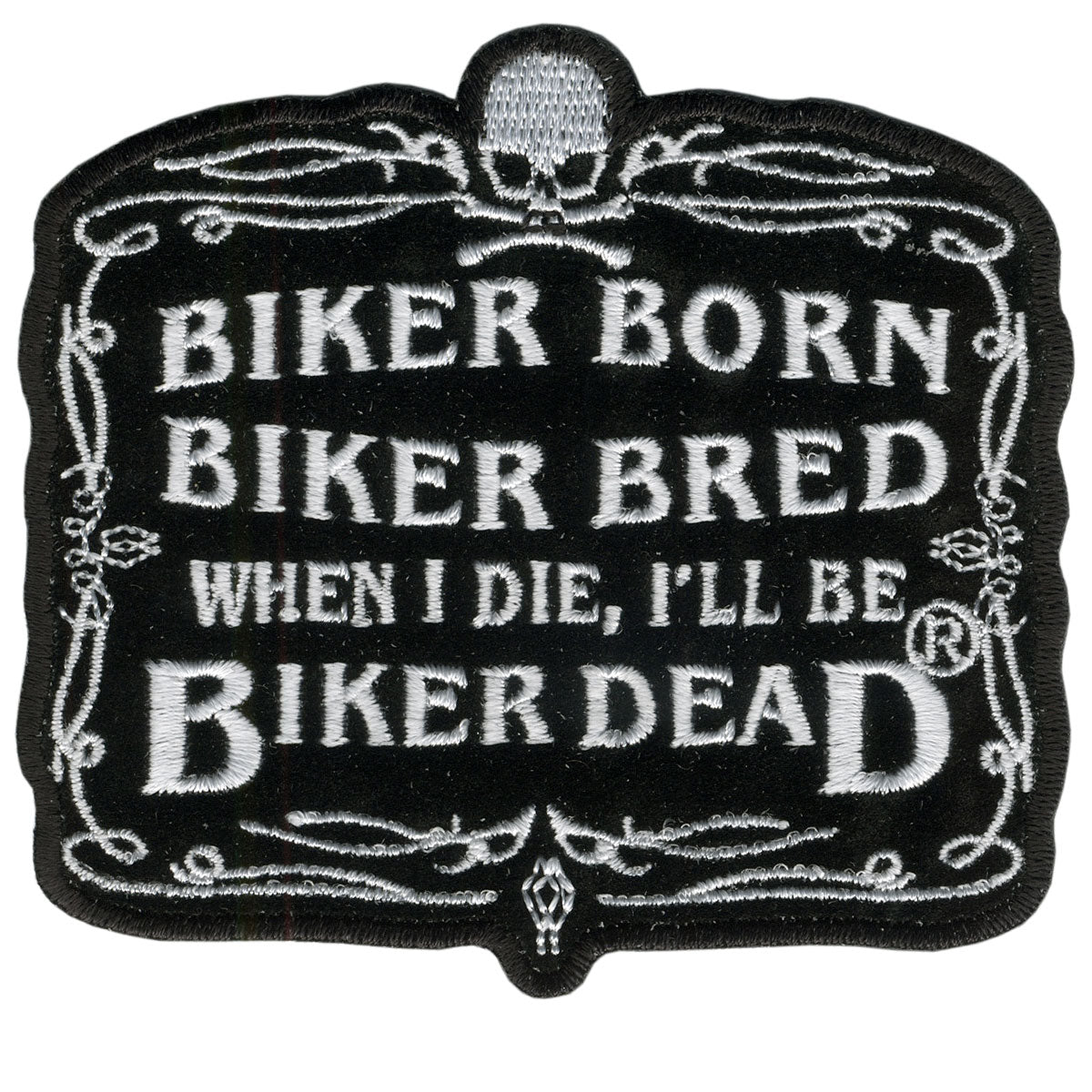 Hot Leathers PPA2072 Biker Born 4" x 3" Patch
