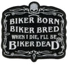 Hot Leathers PPA2072 Biker Born 4" x 3" Patch