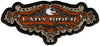 Hot Leathers PPA3980 Lace Eagle Lady Rider Patch 5" x 2"