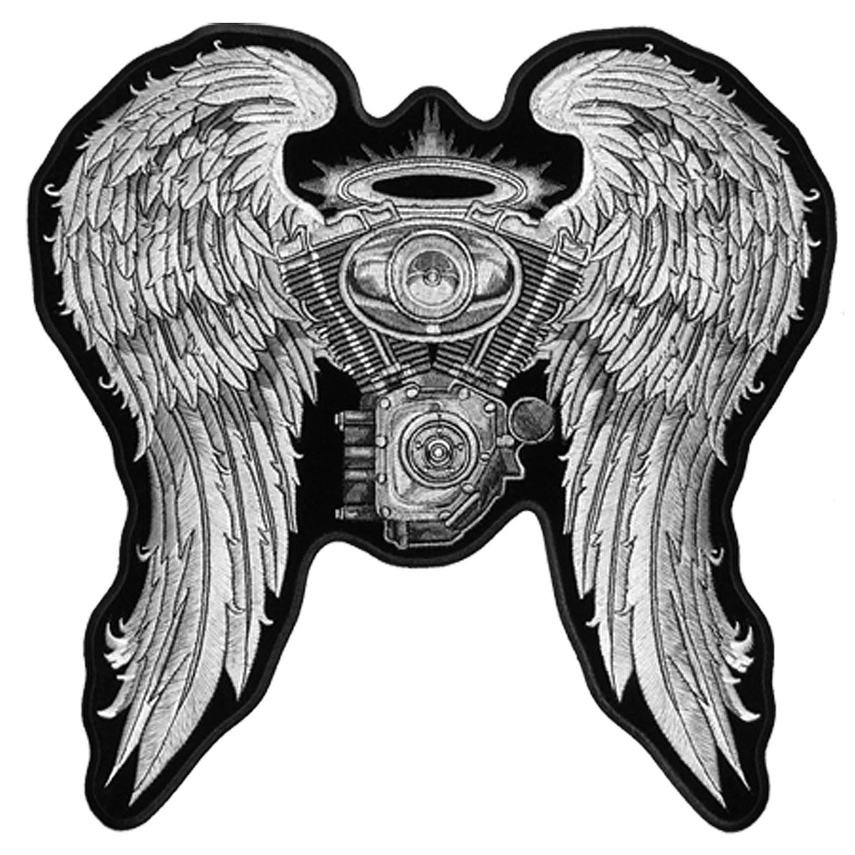 Hot Leathers PPA5197 Asphalt Angel Lady Biker 10" x 10" Patch