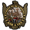 Hot Leathers PPA5500 Proud to be a Biker and a Vet Patch 5" x 6"