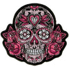 Hot Leathers PPA6961 Pink Sugar Skull and Roses Ladies 4" x 4" Patch