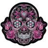 Hot Leathers PPA6967 Pink Sugar Skull and Roses 8" x 8" Patch