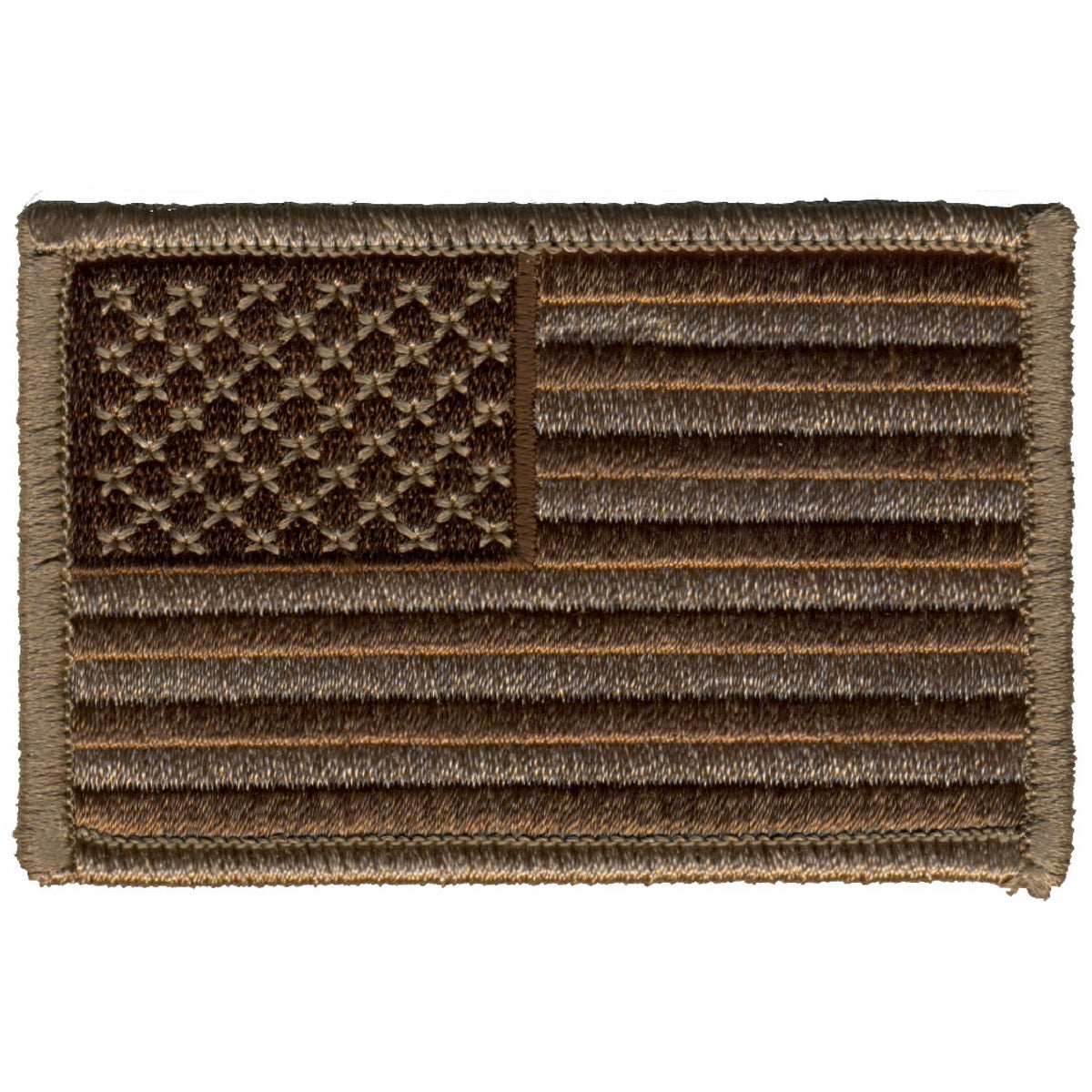 Hot Leathers PPA7031 Brown American Flag 3" x 2" Patch