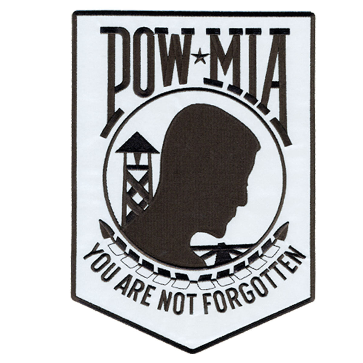 Hot Leathers PPB1020 POW MIA Reflective Safety 3†x 4†Patch