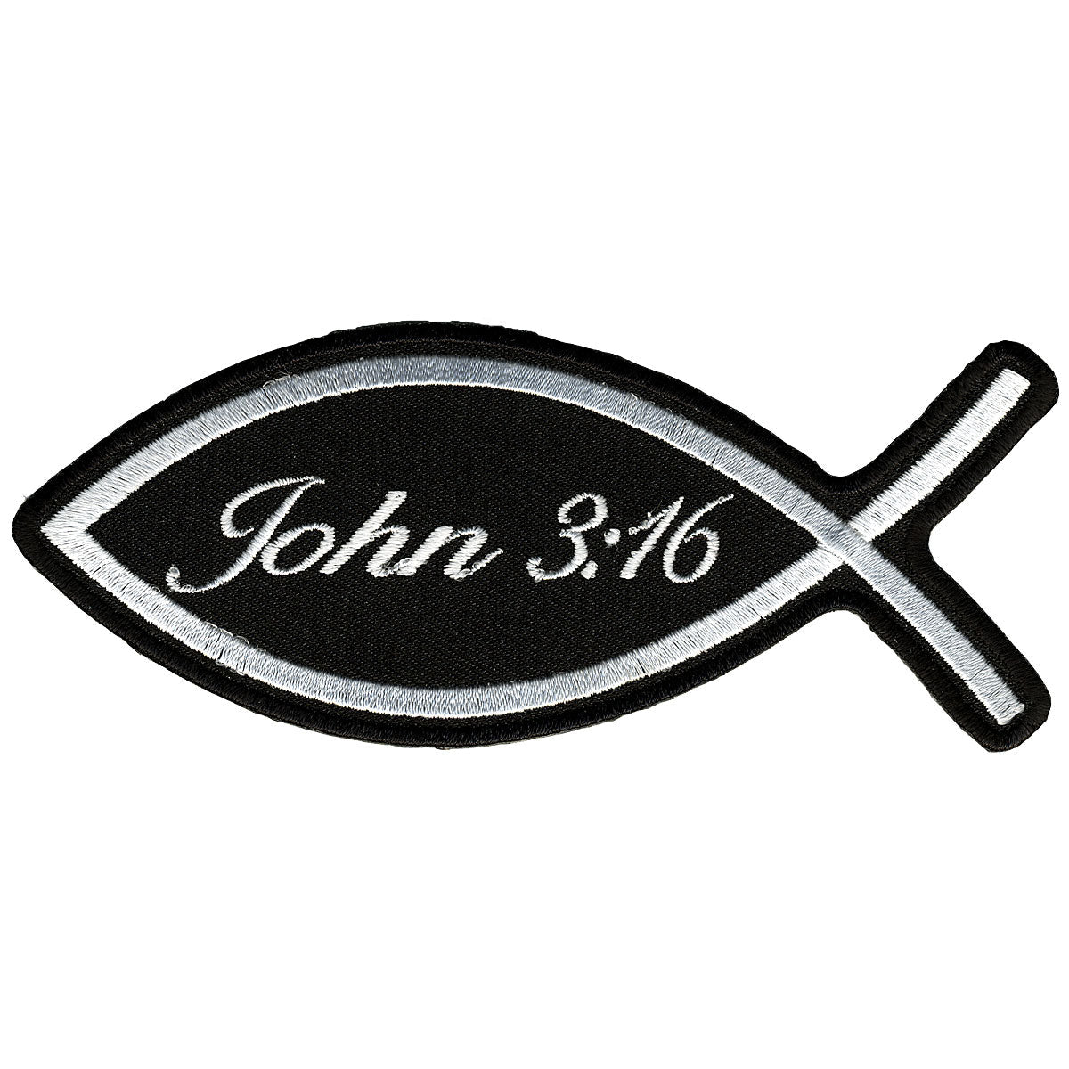 Hot Leathers PPL9297 John 3:16 Fish 5" x 2" Patch