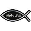 Hot Leathers PPL9297 John 3:16 Fish 5" x 2" Patch